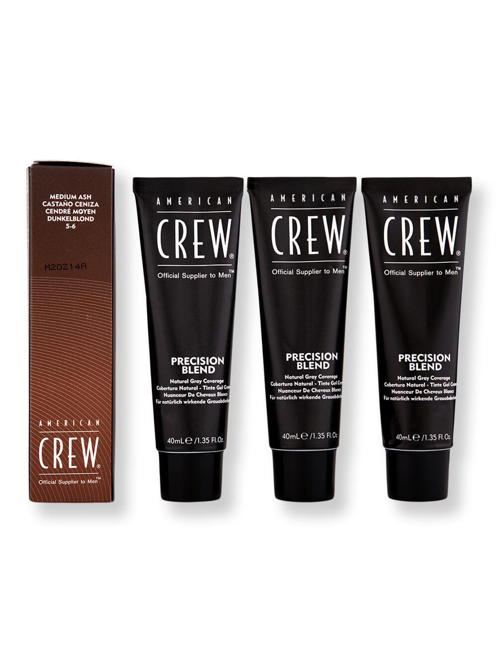 American Crew American Crew Precision Blend Medium Ash 40 ml 3 Ct Hair Color 
