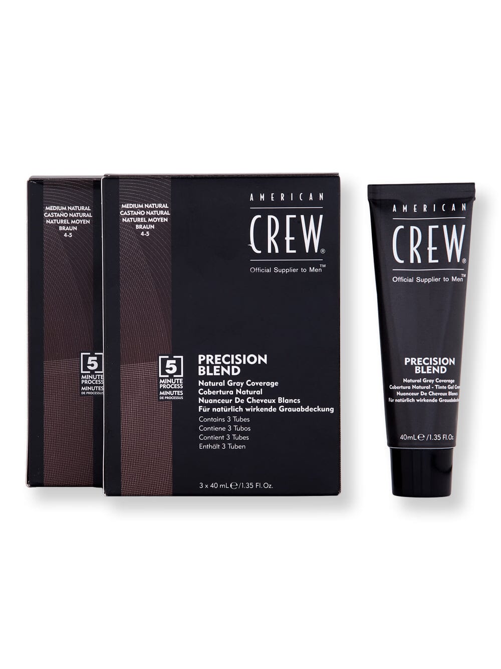 American Crew American Crew Precision Blend Medium Natural 2 Ct Hair Color 