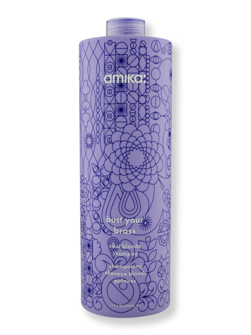 Amika Amika Bust Your Brass Cool Blonde Repair Shampoo Shampoos 33.8 oz / 1000 ml 