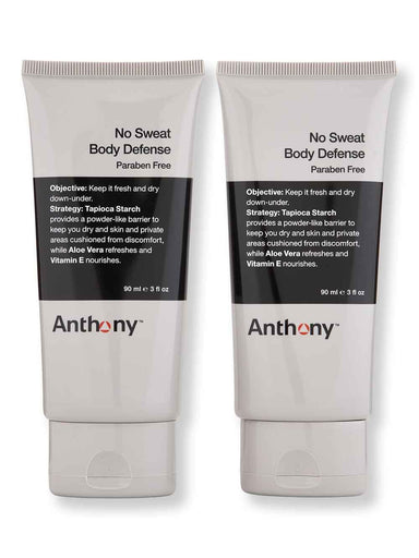 Anthony Anthony No Sweat Body Defense 2 Ct 3 oz Antiperspirants & Deodorants 