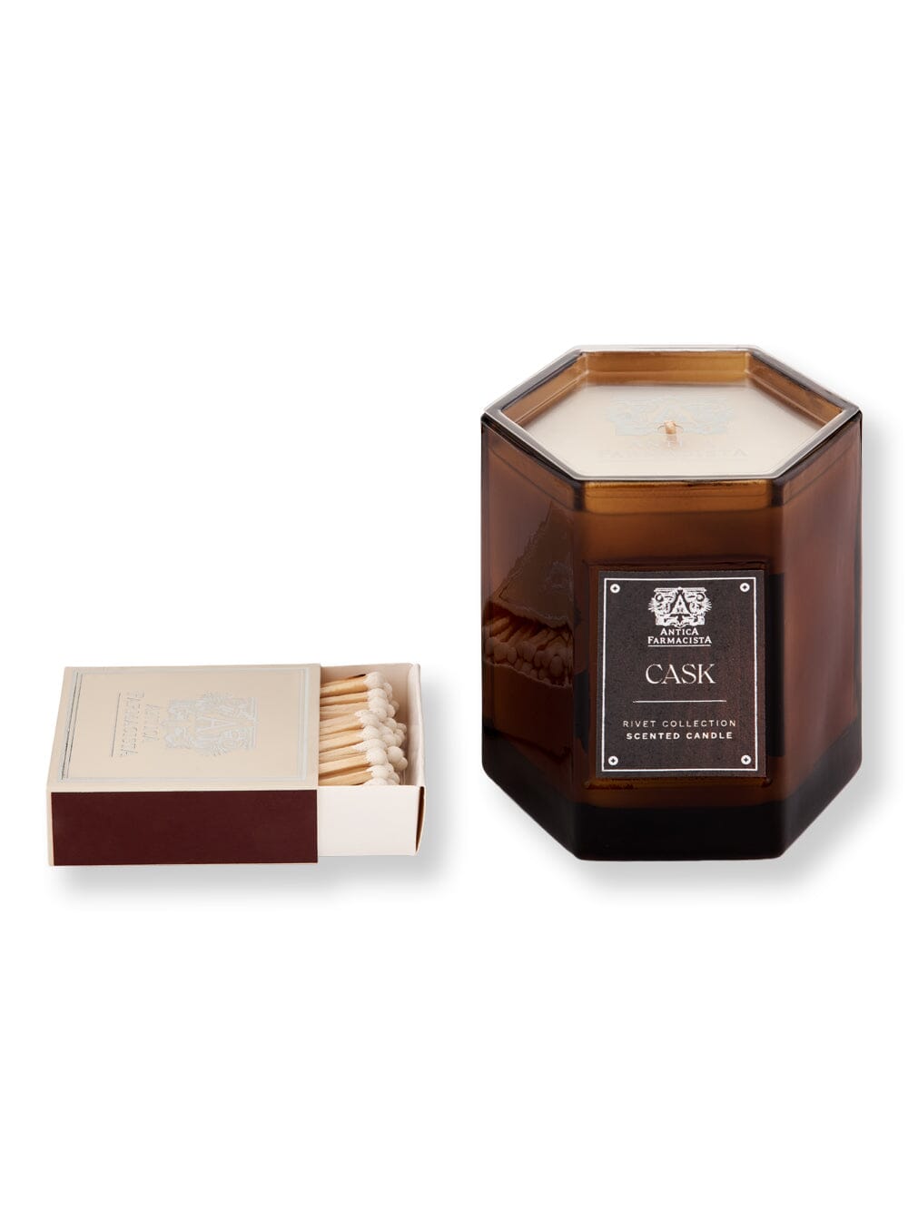 Antica Farmacista Antica Farmacista Cask Hexagonal Candle 9 oz Candles & Diffusers 