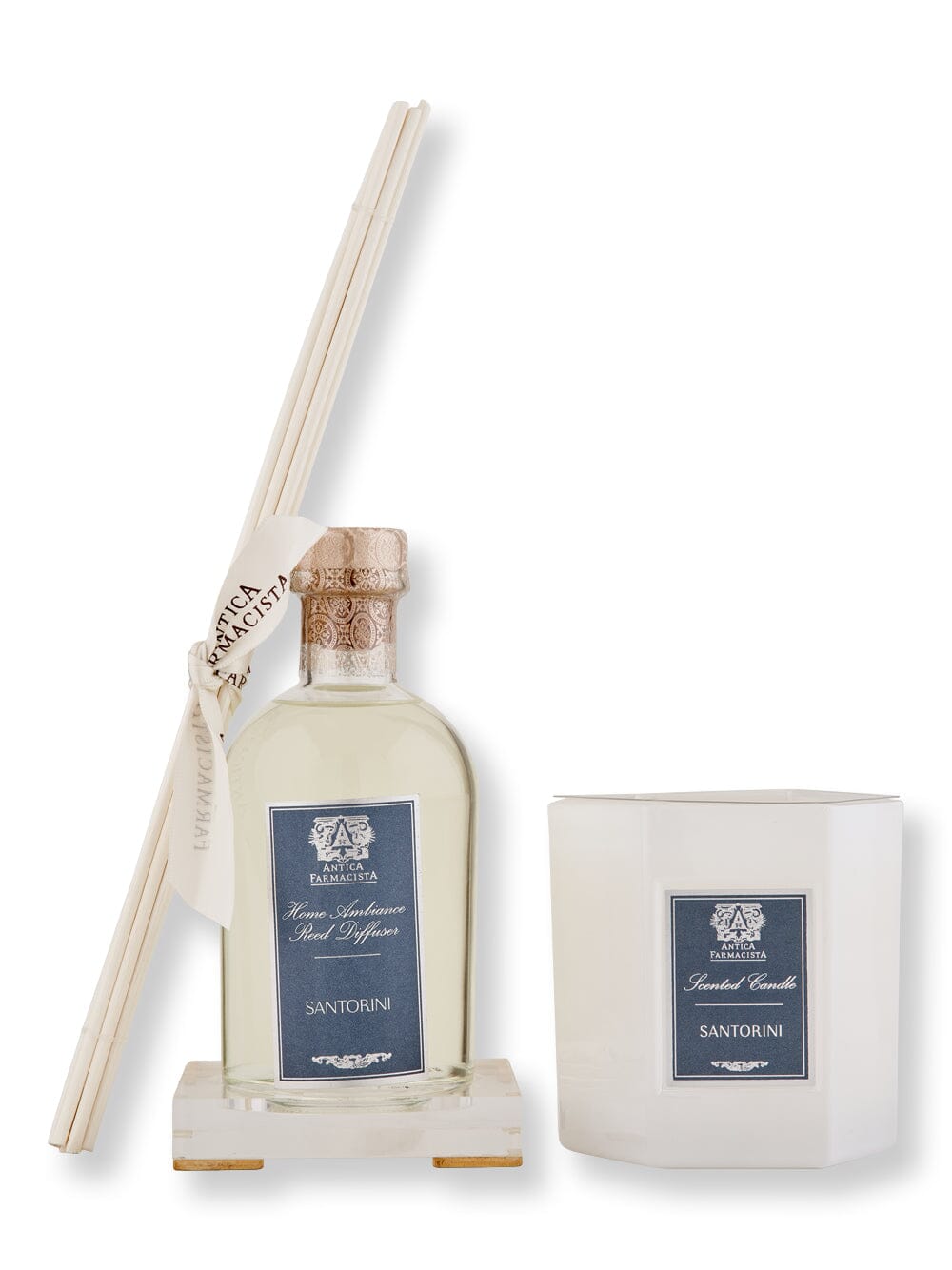 Antica Farmacista Antica Farmacista Santorini Acrylic Home Ambiance Gift Set Candles & Diffusers 