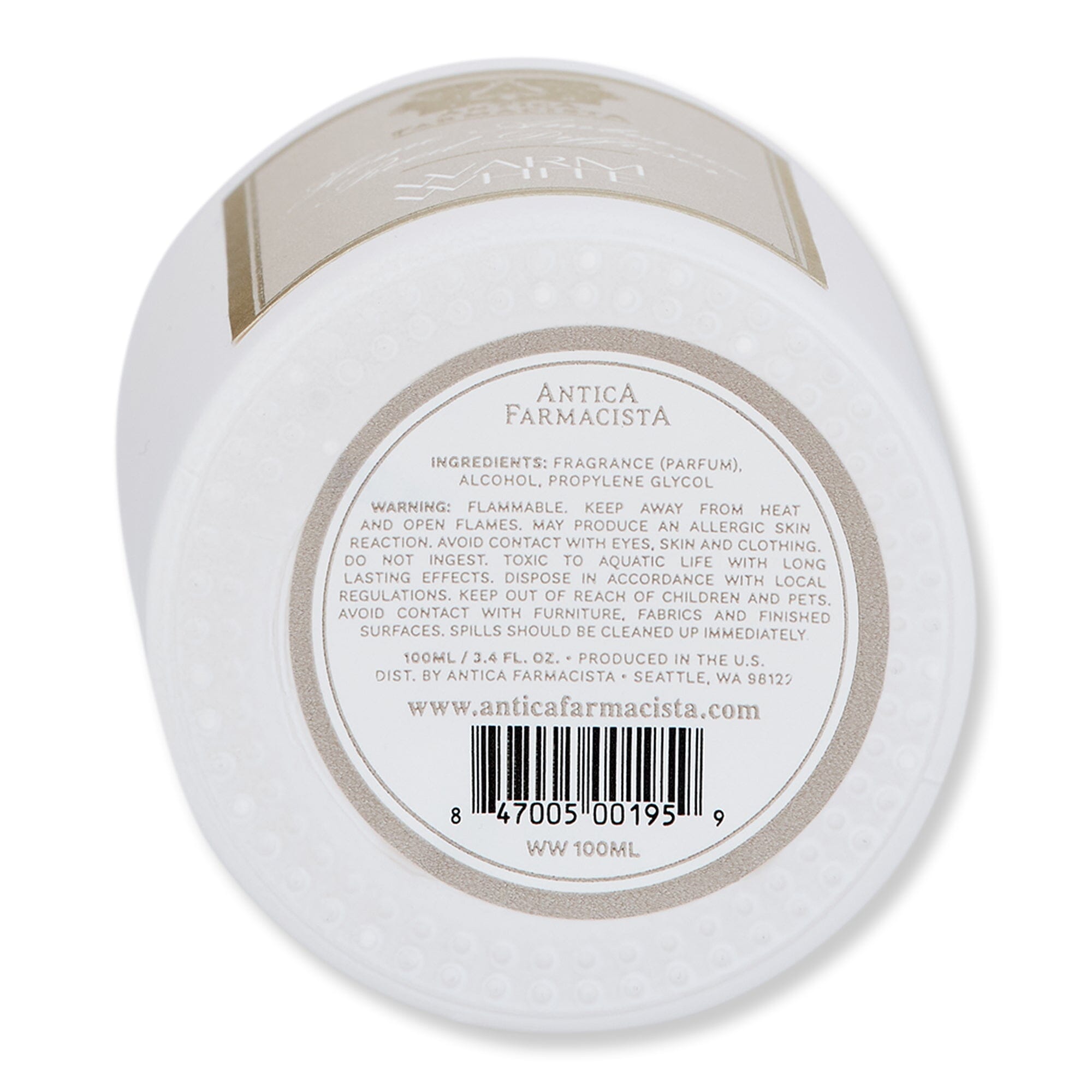 Antica Farmacista Antica Farmacista Warm White Diffuser Candles & Diffusers 