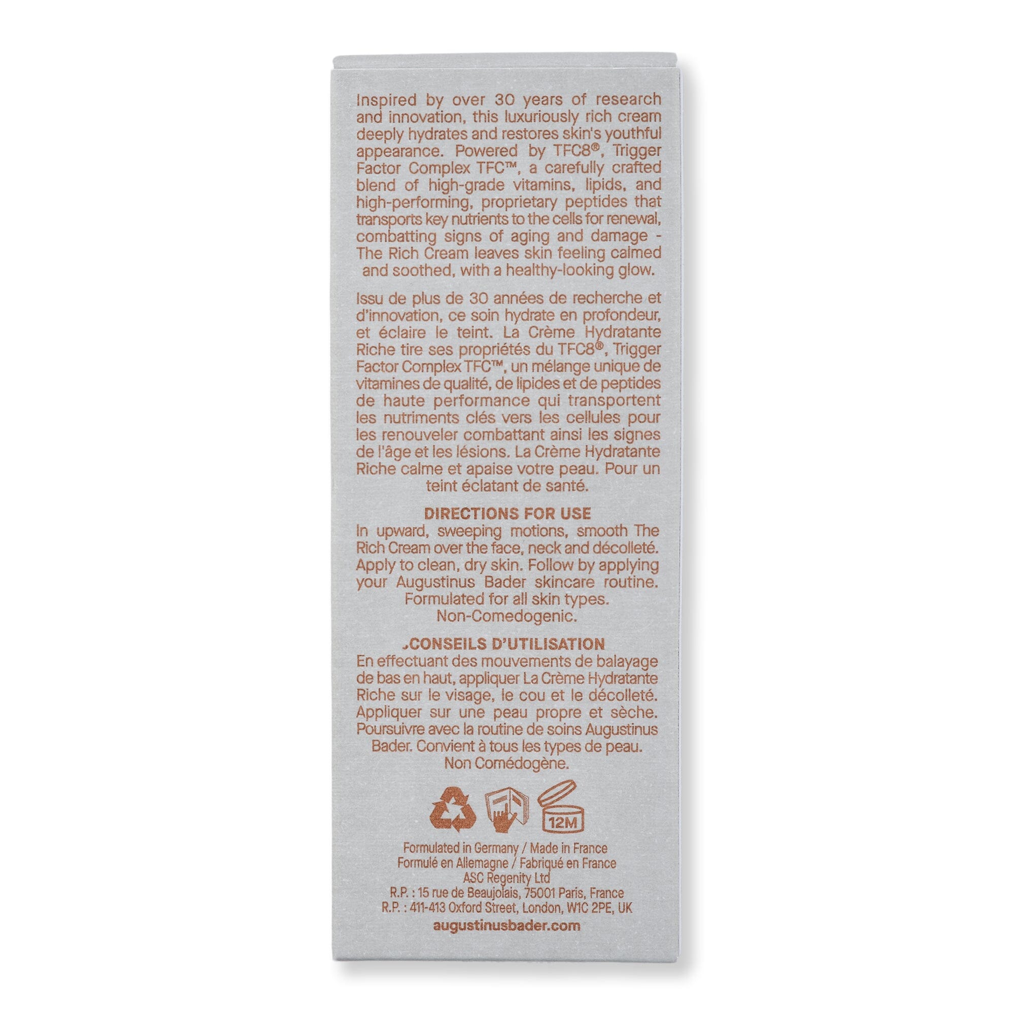 Augustinus Bader Augustinus Bader The Rich Cream Face Moisturizers 