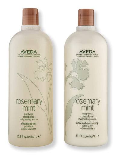 Aveda Aveda Rosemary Mint Purifying Shampoo & Weightless Conditioner 1000 ml Hair Care Value Sets 