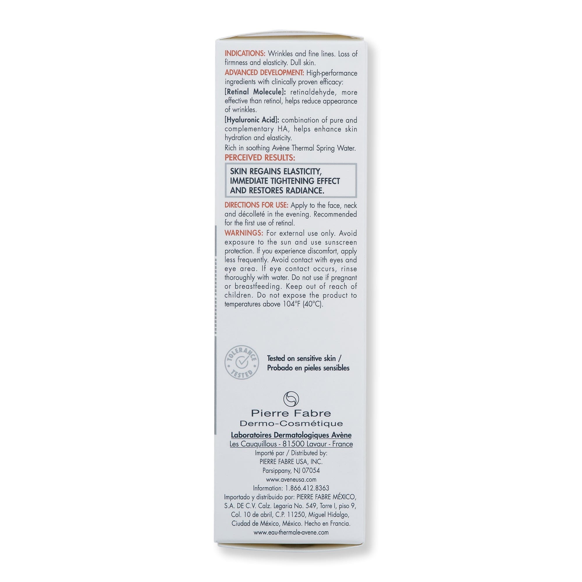 Avene Avene Retrinal 0.05 Multi Corrective Cream 1 fl oz 30 ml Skin Care Treatments 