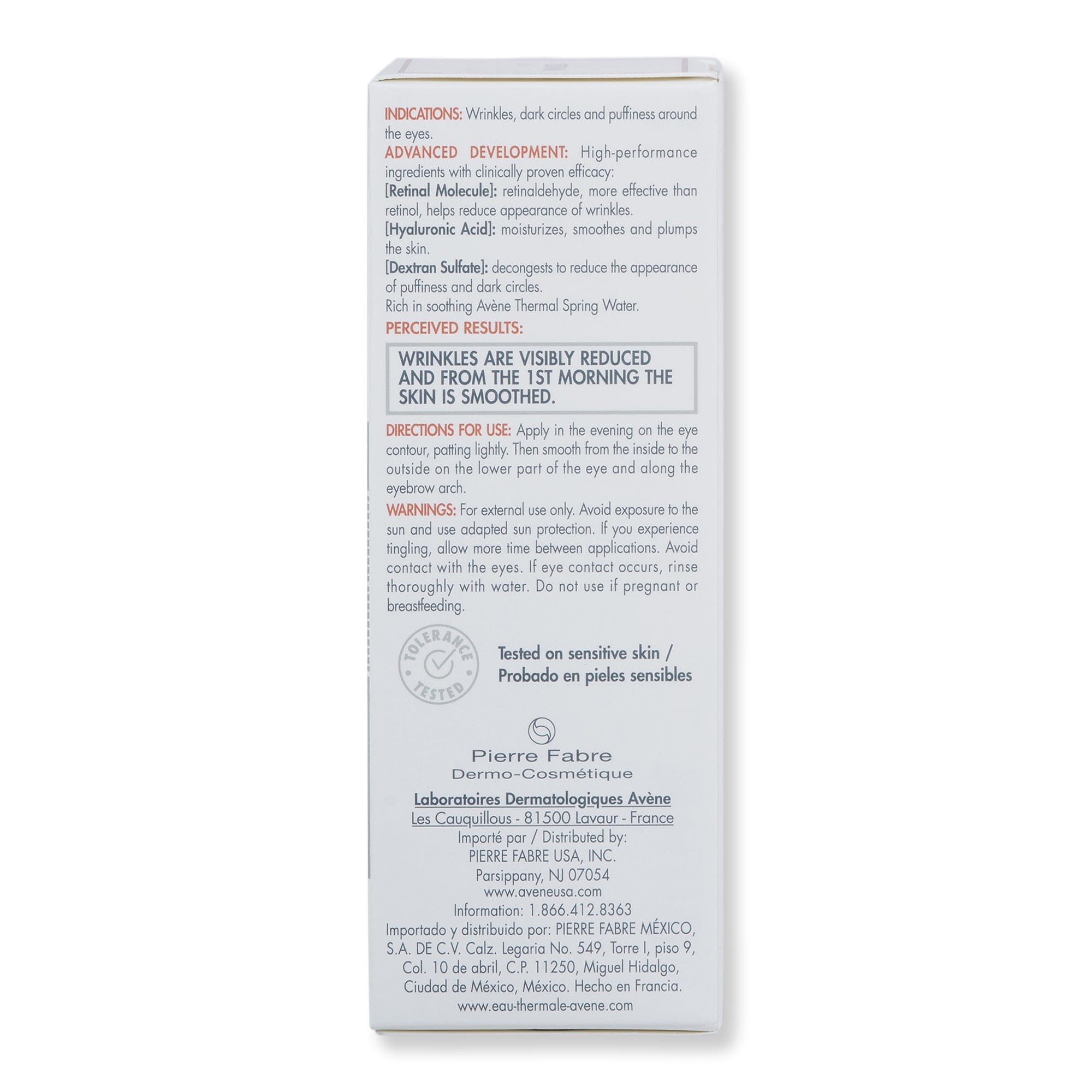Avene Avene Retrinal Eyes Advanced 3-In-1 Eye Cream 0.5 fl oz 15 ml Eye Creams 