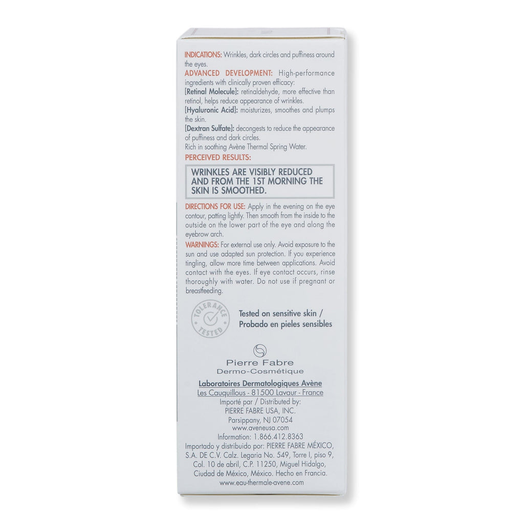 Avene Avene Retrinal Eyes Advanced 3-In-1 Eye Cream Eye Creams 