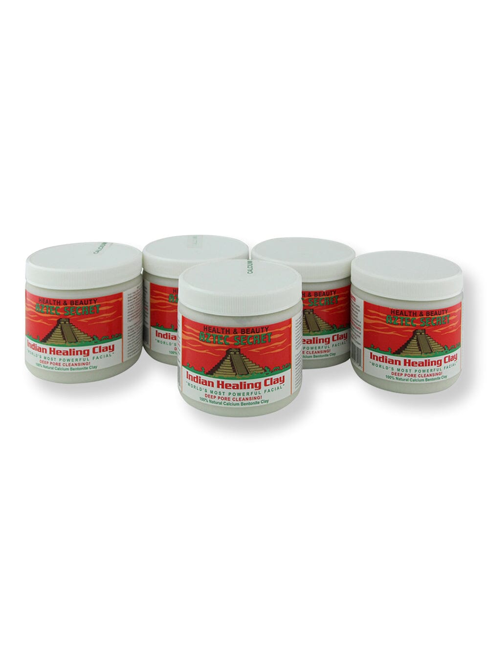 Aztec Secret Aztec Secret Indian Healing Clay Calcium Bentonite Clay 1 lb 5 ct Face Masks 