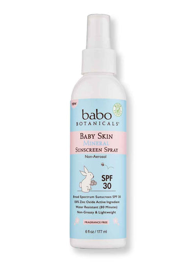 Babo Botanicals Babo Botanicals Baby Skin Mineral Sunscreen Spray Non-Aerosol Fragrance Free SPF 30 6 oz Body Sunscreens 