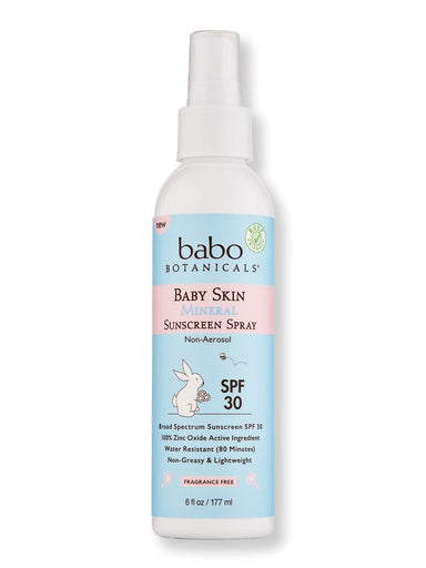 Babo Botanicals Babo Botanicals Baby Skin Mineral Sunscreen Spray Non-Aerosol Fragrance Free SPF 30 Body Sunscreens 6 oz 