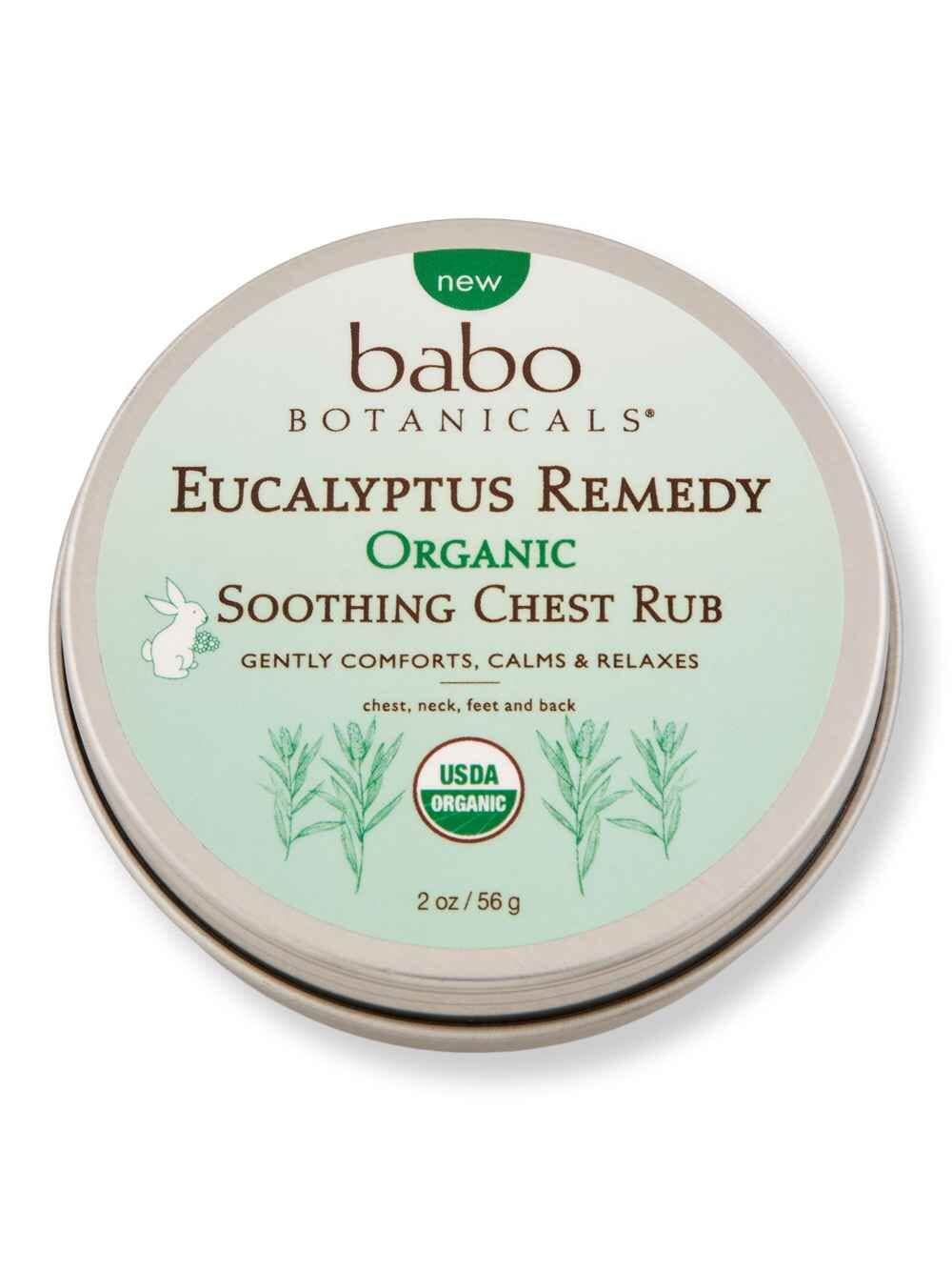 Babo Botanicals Babo Botanicals Eucalyptus Remedy Soothing Chest Rub 2 oz Body Treatments 