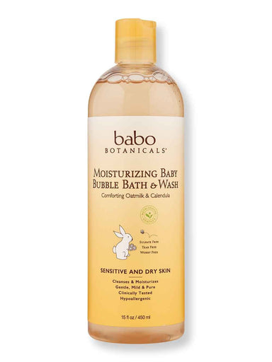 Babo Botanicals Babo Botanicals Moisturizing Baby Bubble Bath & Wash 15 oz Baby Shampoos & Washes 