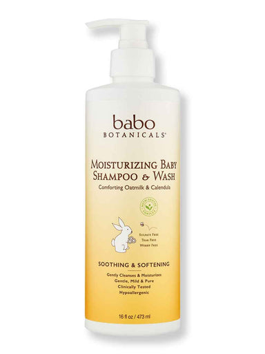 Babo Botanicals Babo Botanicals Moisturizing Baby Shampoo & Wash 16 oz Baby Shampoos & Washes 