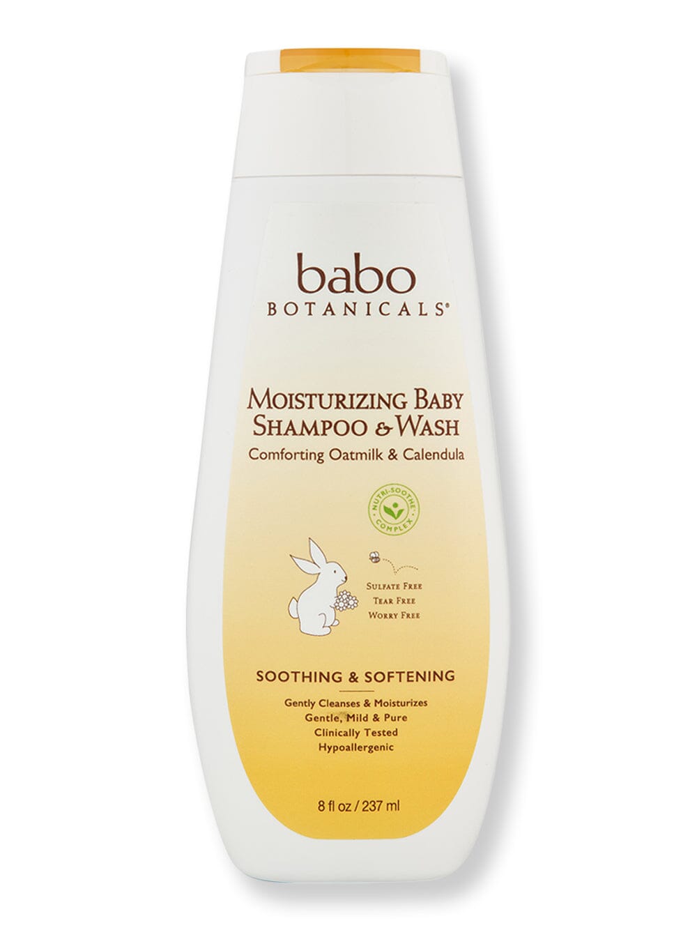 Babo Botanicals Babo Botanicals Moisturizing Baby Shampoo & Wash Baby Shampoos & Washes 8 oz 