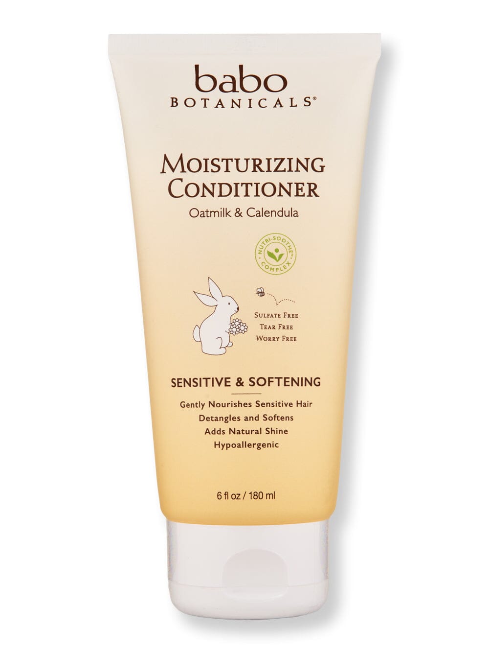 Babo Botanicals Babo Botanicals Moisturizing Conditioner 6 oz Baby Skin Care 