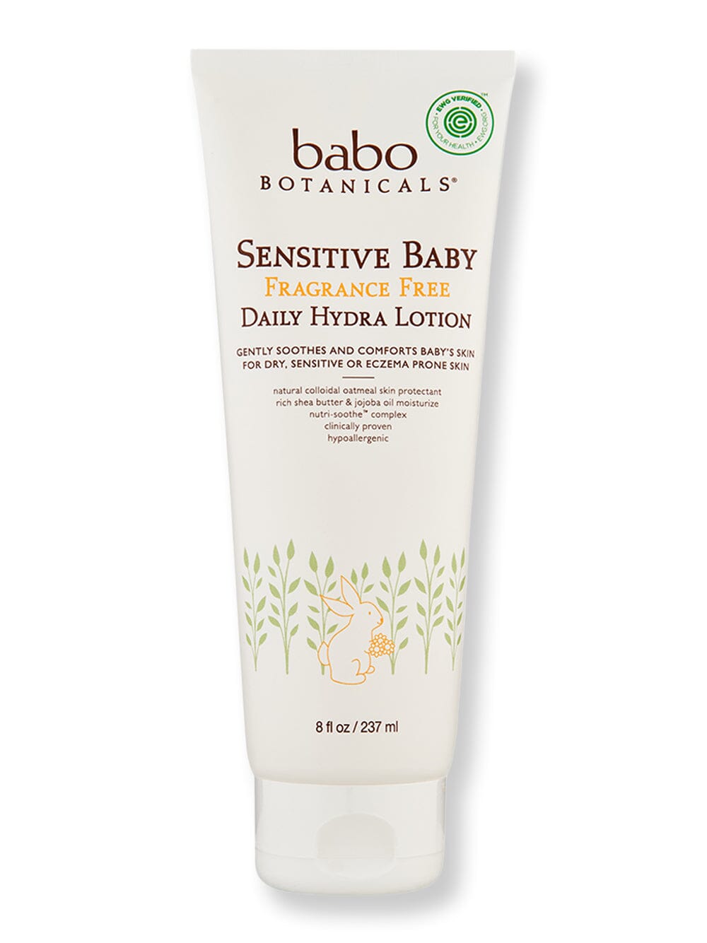 Babo Botanicals Babo Botanicals Sensitive Baby Fragrance Free Daily Hydra Lotion Baby Skin Care 8 oz 