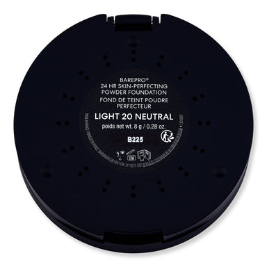 Bareminerals Bareminerals BarePro 24HR Skin-Perfecting Powder Foundation 0.28 oz 8 g Light 20 Neutral Tinted Moisturizers & Foundations 