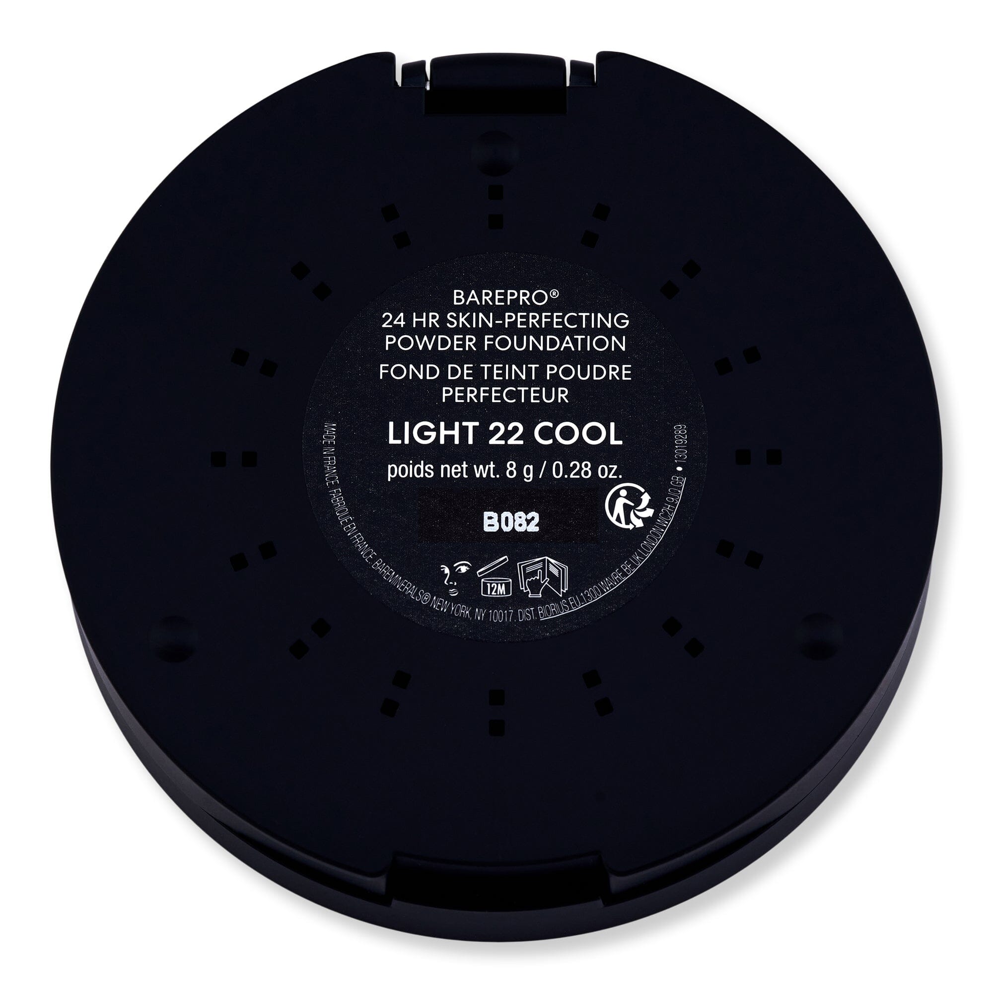 Bareminerals Bareminerals BarePro 24HR Skin-Perfecting Powder Foundation 0.28 oz 8 g Light 22 Cool Tinted Moisturizers & Foundations 