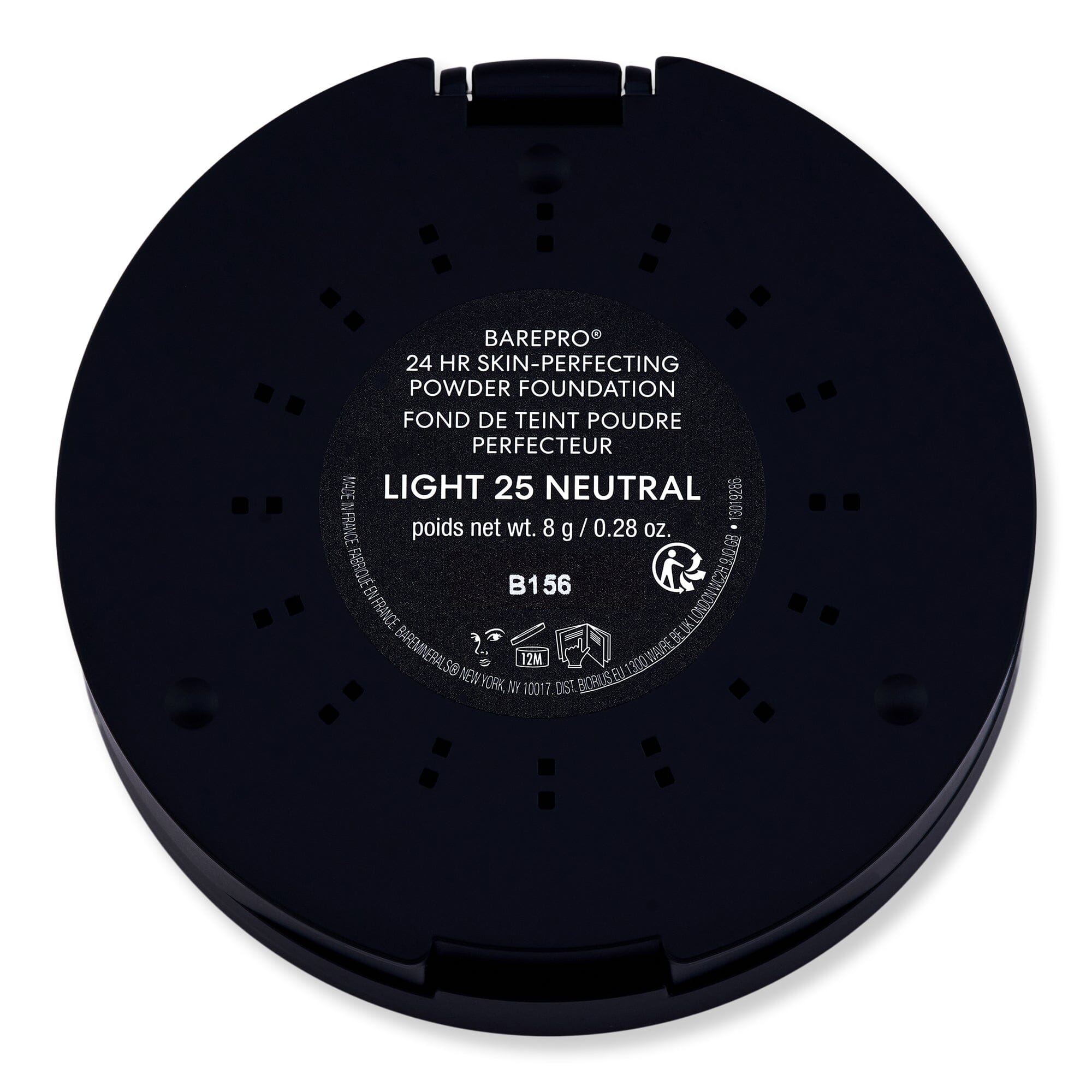 Bareminerals Bareminerals BarePro 24HR Skin-Perfecting Powder Foundation 0.28 oz 8 g Light 25 Neutral Tinted Moisturizers & Foundations 