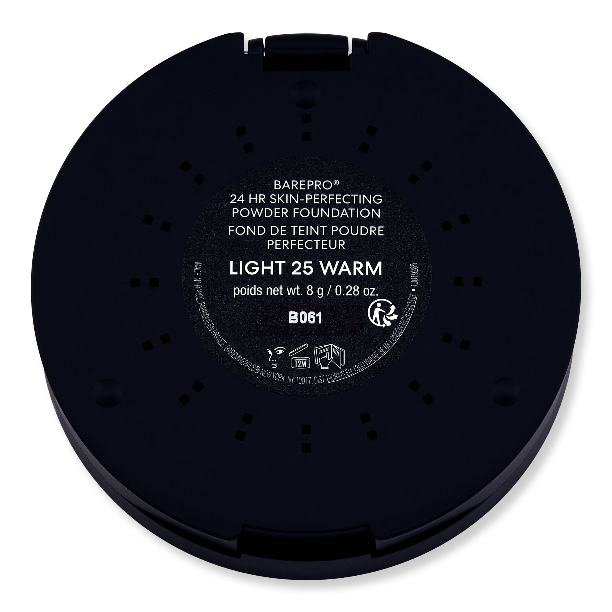 Bareminerals Bareminerals BarePro 24HR Skin-Perfecting Powder Foundation 0.28 oz 8 g Light 25 Warm Tinted Moisturizers & Foundations 