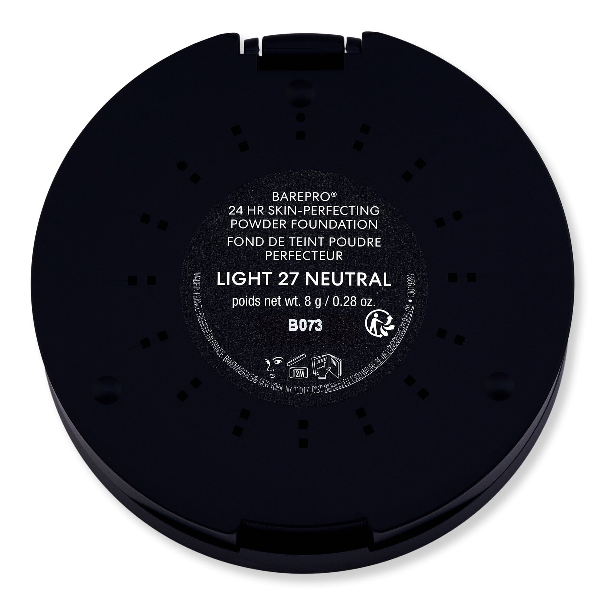 Bareminerals Bareminerals BarePro 24HR Skin-Perfecting Powder Foundation 0.28 oz 8 g Light 27 Neutral Tinted Moisturizers & Foundations 