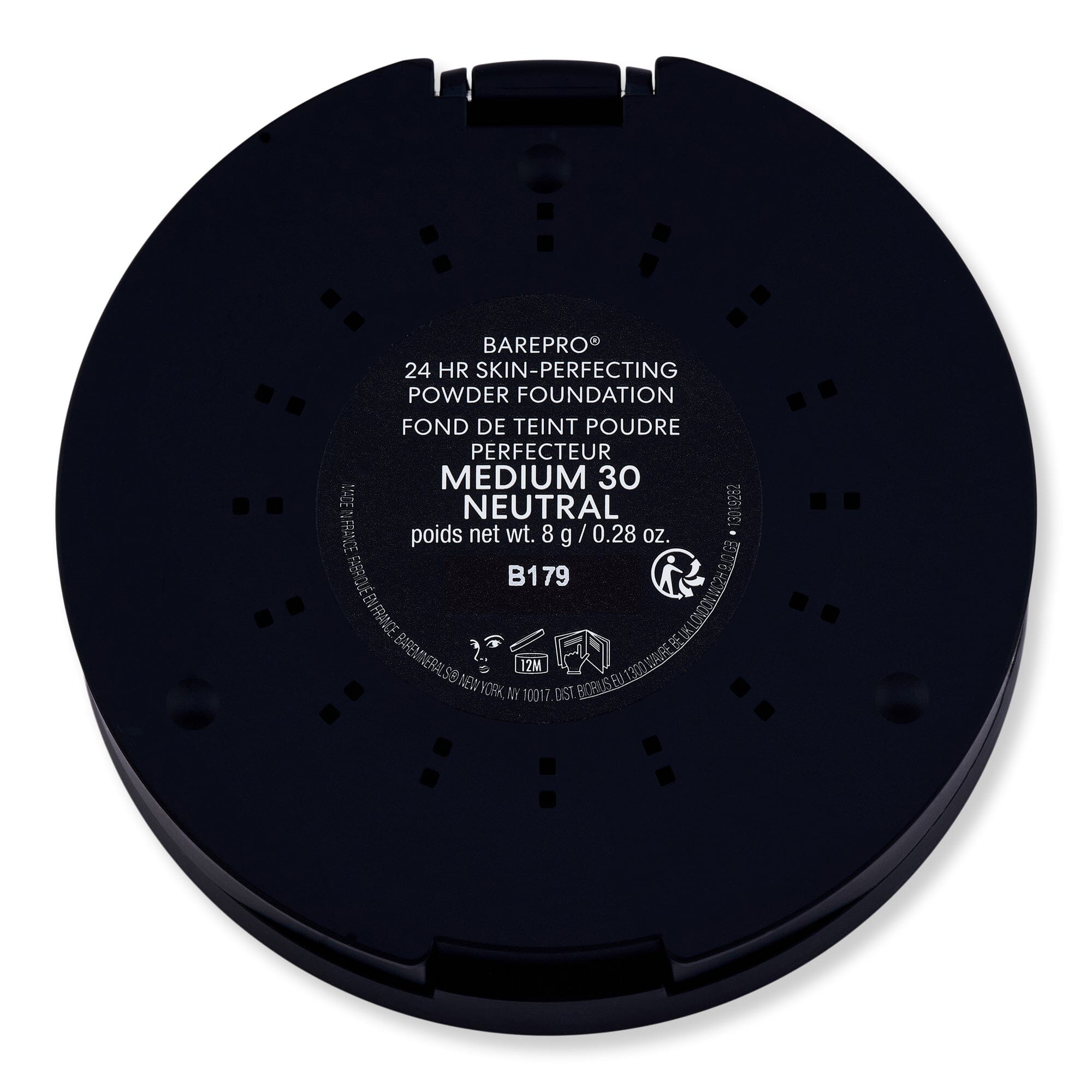 Bareminerals Bareminerals BarePro 24HR Skin-Perfecting Powder Foundation 0.28 oz 8 g Medium 30 Neutral Tinted Moisturizers & Foundations 