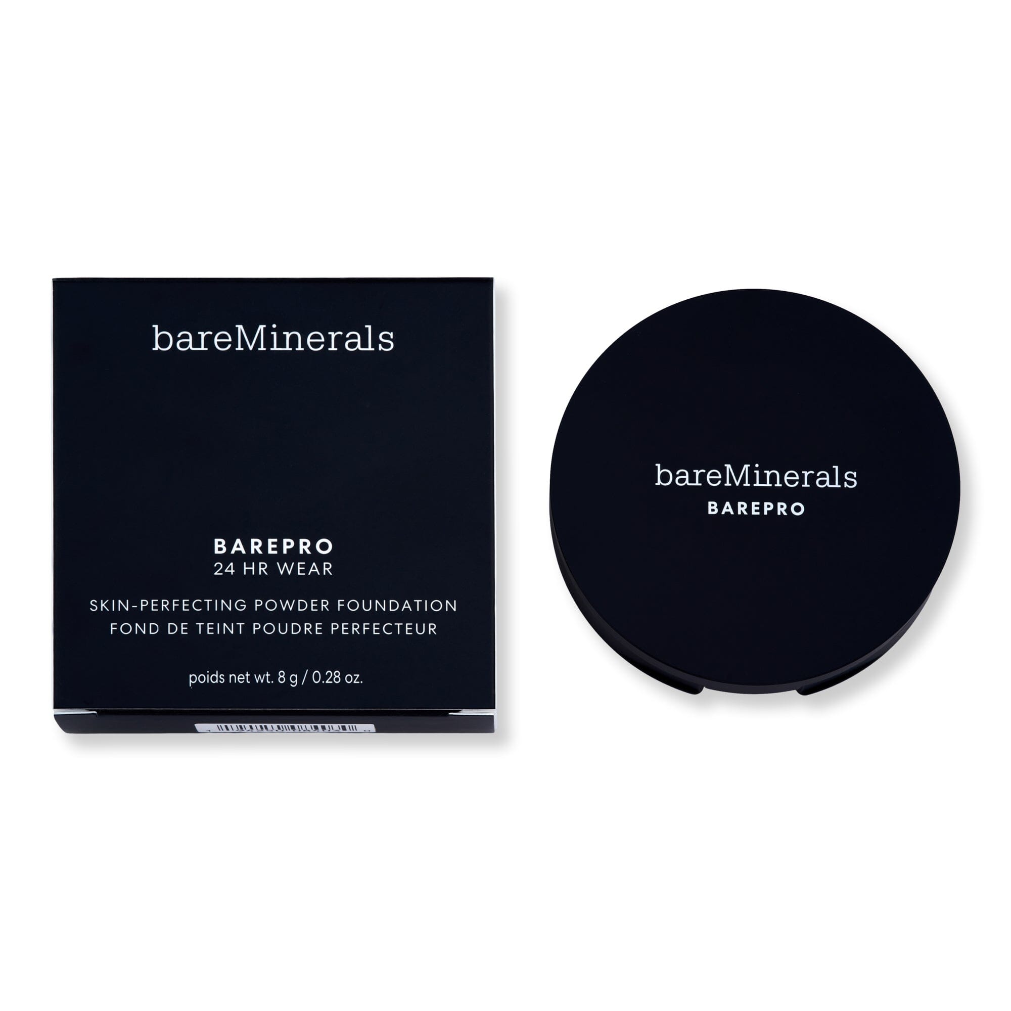 Bareminerals Bareminerals BarePro 24HR Skin-Perfecting Powder Foundation 0.28 oz 8 g Medium Deep 45 Warm Tinted Moisturizers & Foundations 