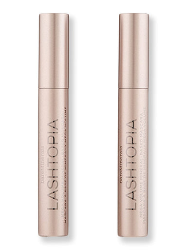 Bareminerals Bareminerals Lashtopia Mega Volume Mineral-Based Mascara Ultimate Black 2 Ct 0.40 oz 12 ml Mascara 