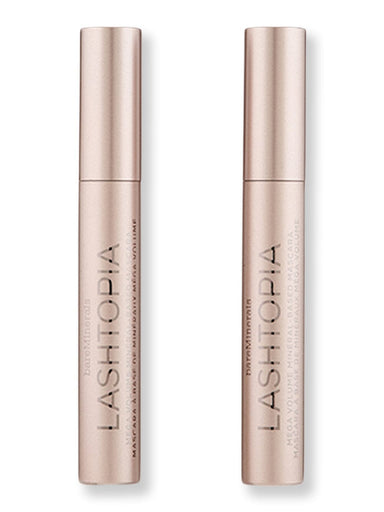 Bareminerals Bareminerals Lashtopia Mega Volume Mineral-Based Mascara Ultimate Black 2 Ct 0.40 oz 12 ml Mascara 