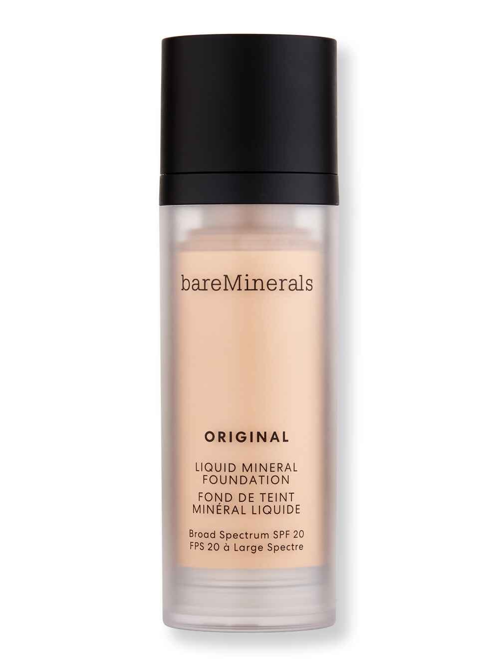 Bareminerals Bareminerals Original Liquid Mineral Foundation Broad Spectrum SPF 20 Golden Ivory 07 1 oz30 ml Tinted Moisturizers & Foundations 