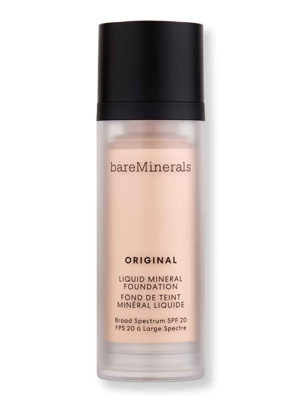 Bareminerals Bareminerals Original Liquid Mineral Foundation Broad Spectrum SPF 20 Light Beige 09 1 oz30 ml Tinted Moisturizers & Foundations 