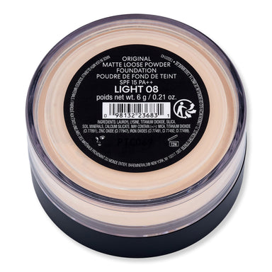 Bareminerals Bareminerals Original Matte Loose Powder Foundation Broad Spectrum SPF 15 0.21 oz 6 g Light 08 Tinted Moisturizers & Foundations 