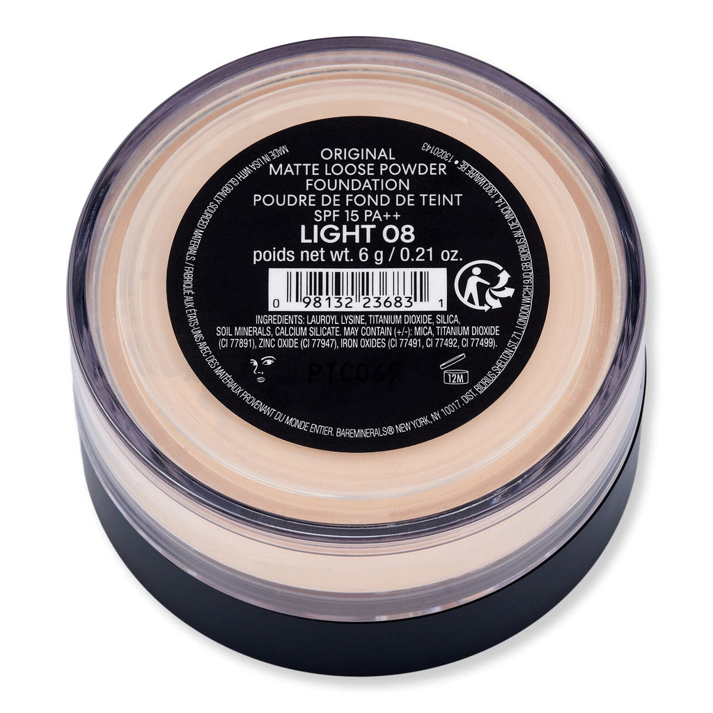 Bareminerals Bareminerals Original Matte Loose Powder Foundation Broad Spectrum SPF 15 Tinted Moisturizers & Foundations 