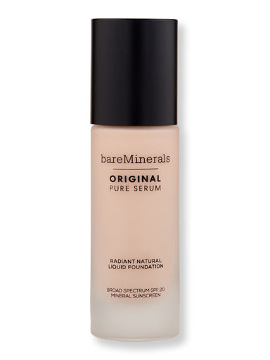 Bareminerals Bareminerals Original Pure Serum Radiant Natural Liquid Foundation Mineral SPF 20 1 oz 30 ml Fair Cool 1.5 Tinted Moisturizers & Foundations 