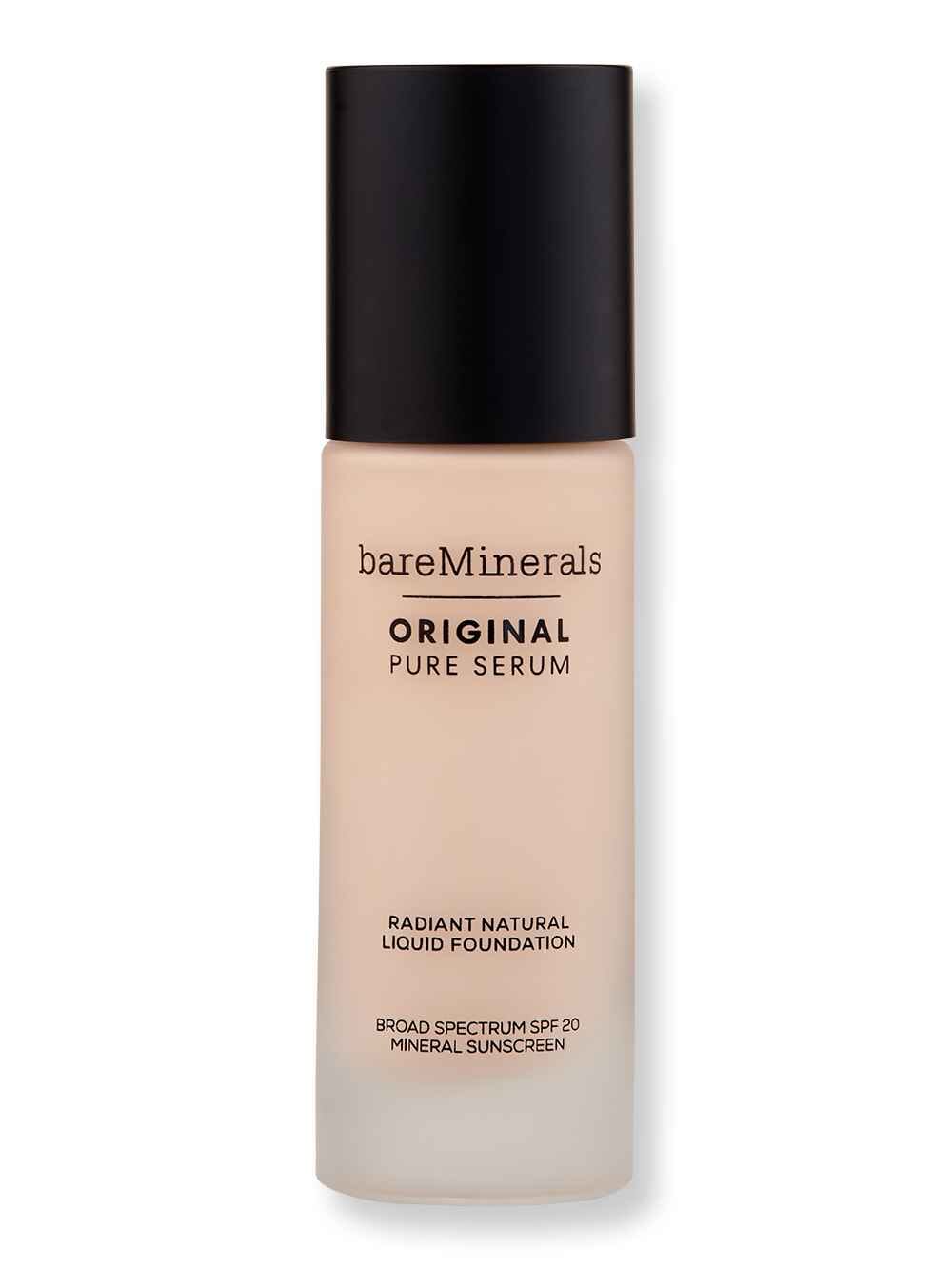 Bareminerals Bareminerals Original Pure Serum Radiant Natural Liquid Foundation Mineral SPF 20 1 oz30 mlFair Cool 1 Tinted Moisturizers & Foundations 