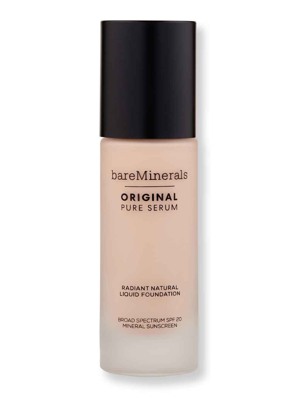 Bareminerals Bareminerals Original Pure Serum Radiant Natural Liquid Foundation Mineral SPF 20 1 oz30 mlFair Cool 1.5 Tinted Moisturizers & Foundations 