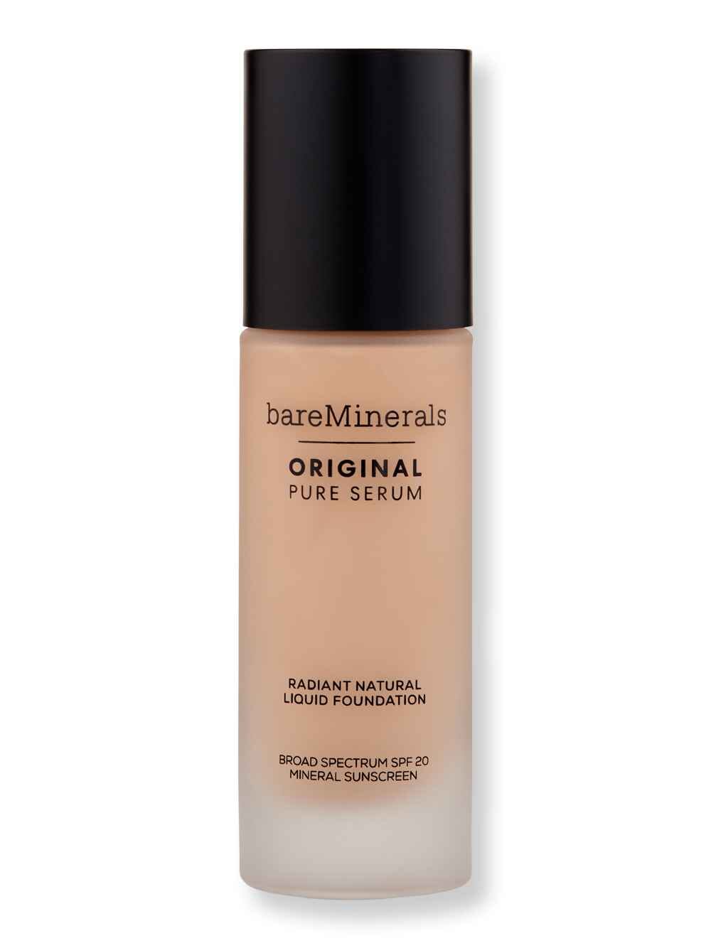 Bareminerals Bareminerals Original Pure Serum Radiant Natural Liquid Foundation Mineral SPF 20 1 oz30 mlMedium Warm 3 Tinted Moisturizers & Foundations 