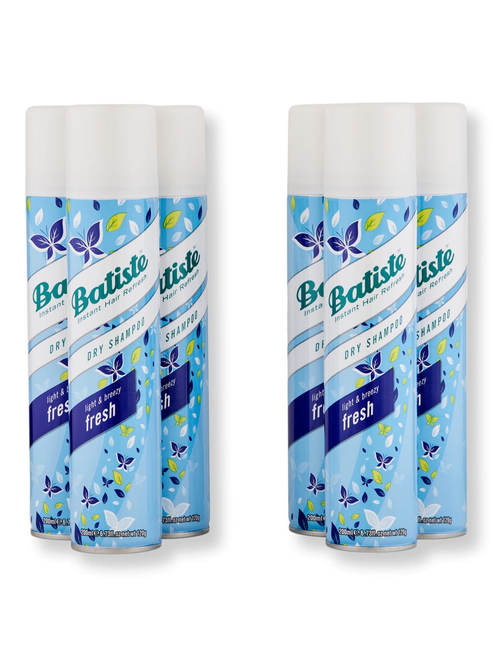 Batiste Batiste Dry Shampoo Light & Breezy Fresh 6 Ct 6.73 oz Dry Shampoos 