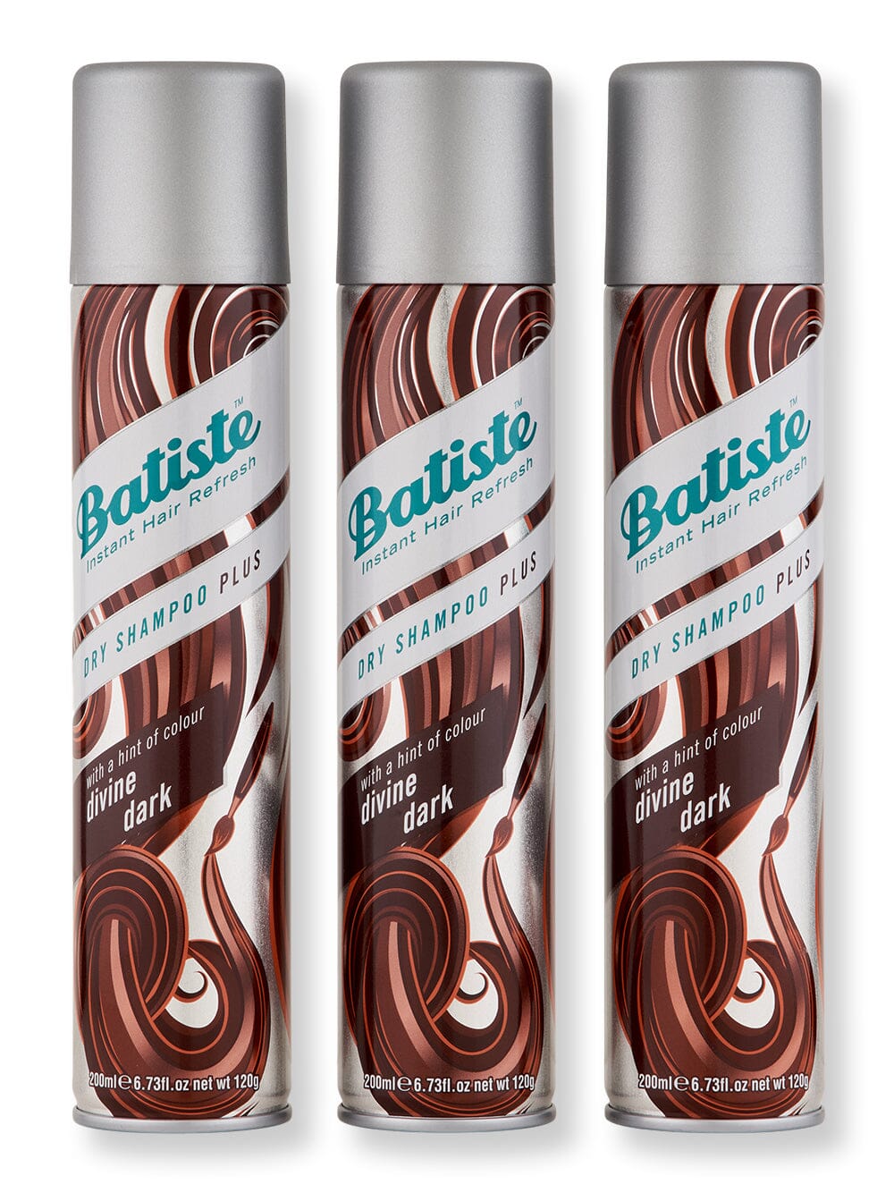 Batiste Batiste Dry Shampoo Plus Divine Dark 3 Ct 6.73 oz Dry Shampoos 