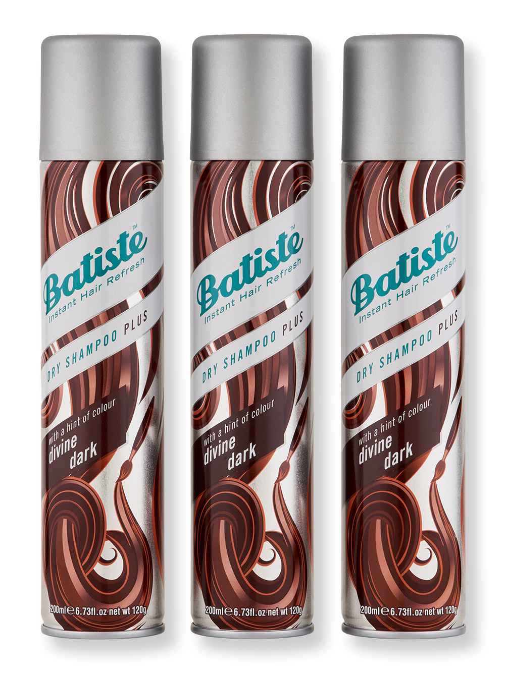 Batiste Batiste Dry Shampoo Plus Divine Dark 3 Ct 6.73 oz Dry Shampoos 