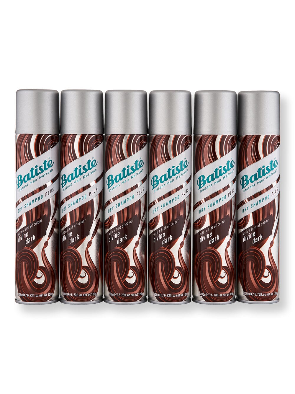 Batiste Batiste Dry Shampoo Plus Divine Dark 6 Ct 6.73 oz Dry Shampoos 