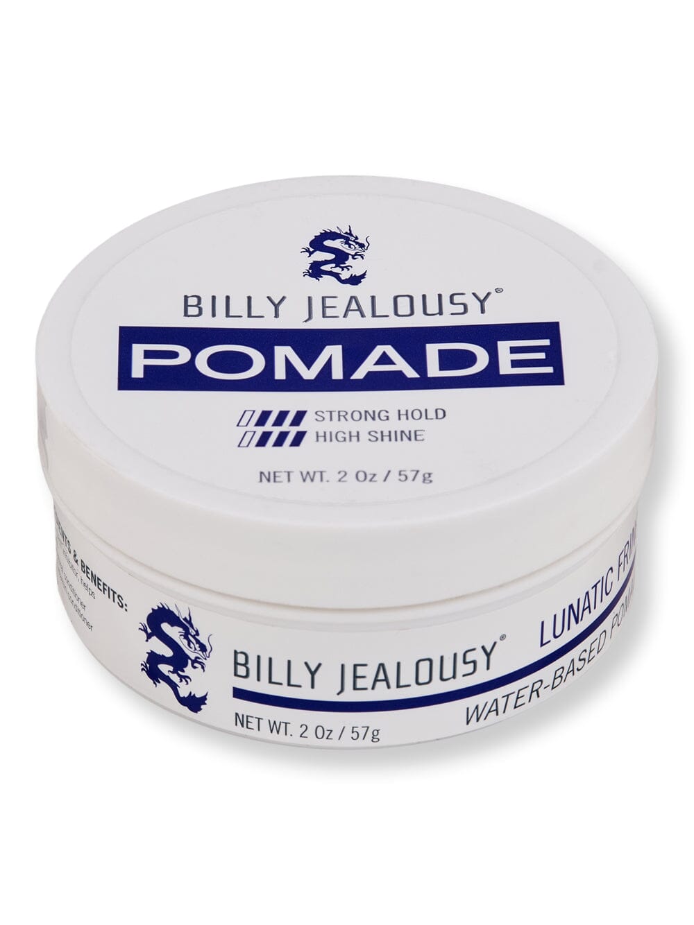 Billy Jealousy Billy Jealousy Lunatic Fringe Water-Based Pomade Putties & Clays 2 oz 