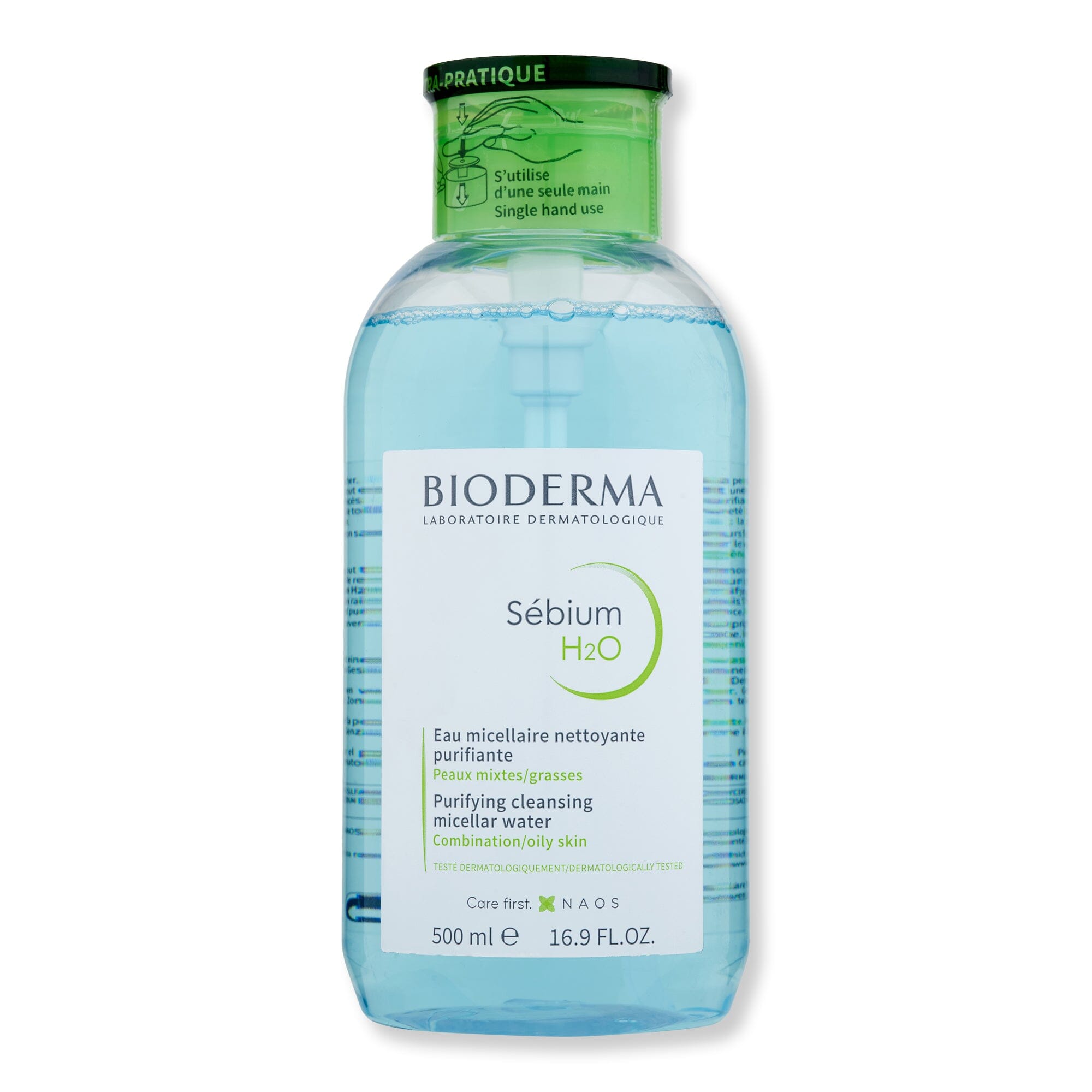 Bioderma Bioderma Sebium H2O 16.9 fl oz with Pump Face Cleansers 