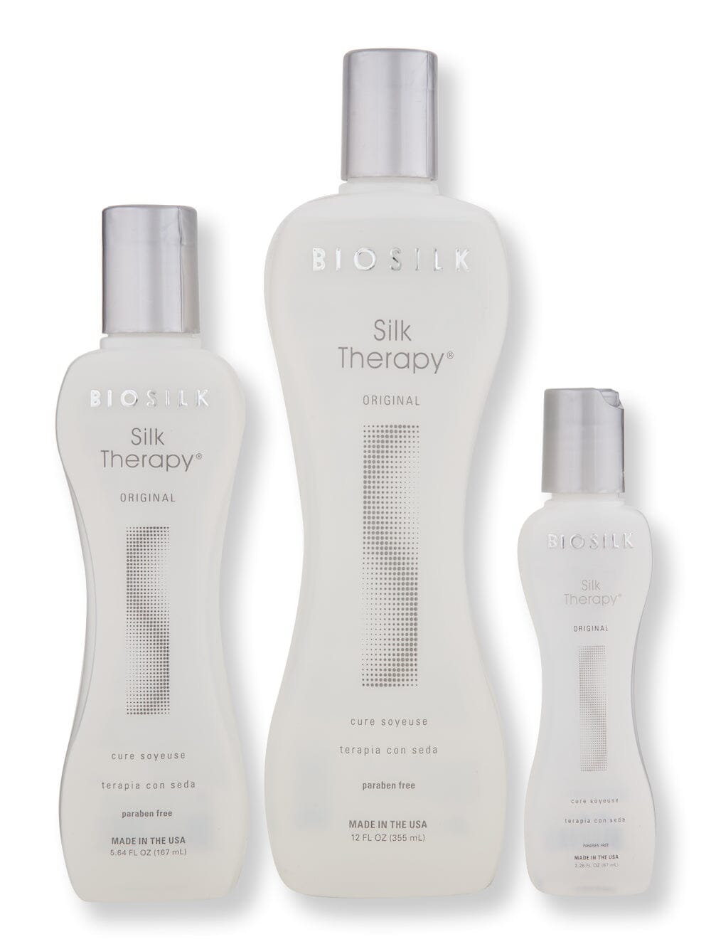 Biosilk Biosilk Silk Therapy 12 oz, 5.64 oz, & 2.26 oz Hair & Scalp Repair 