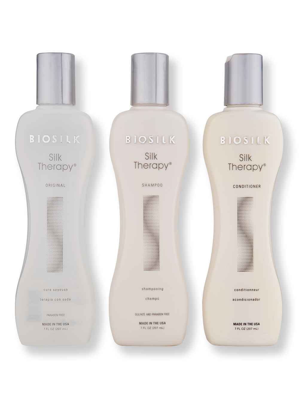 Biosilk Biosilk Silk Therapy 7oz, Shampoo 7oz, & Conditioner 7oz Hair Care Value Sets 