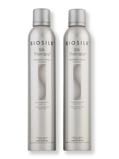 Biosilk Biosilk Silk Therapy Finishing Spray Firm Hold 2 Ct 10 oz Hair Sprays 