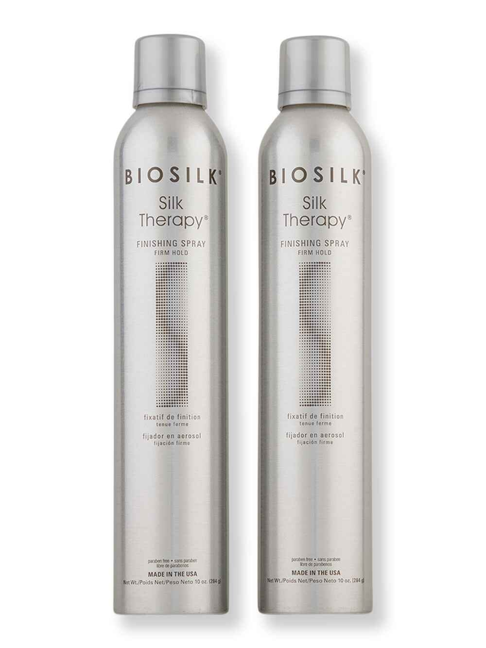 Biosilk Biosilk Silk Therapy Finishing Spray Firm Hold 2 Ct 10 oz Hair Sprays 