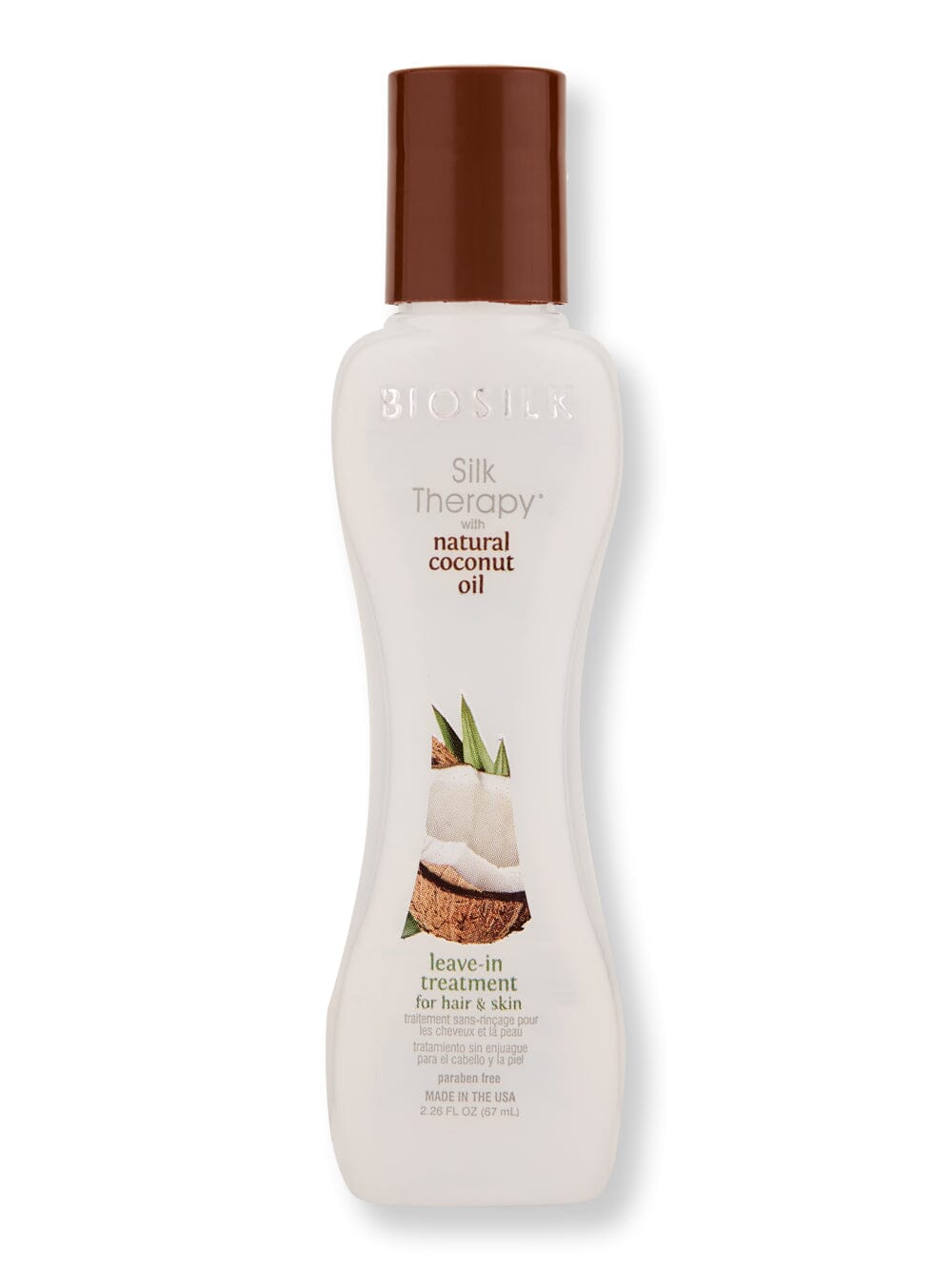 Biosilk Biosilk Silk Therapy Organic Coconut Oil Leave-in Treatment For Hair & Skin Hair & Scalp Repair 2.26 oz 