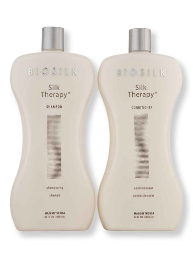 Biosilk Biosilk Silk Therapy Shampoo & Conditioner 34 oz Hair Care Value Sets 